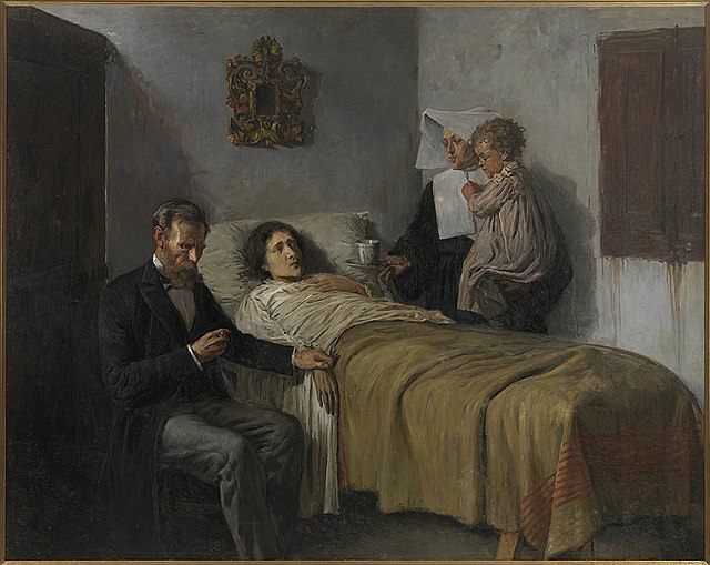 Pablo Picasso, Science and Charity, 1897 via WikiArt/Public Domain