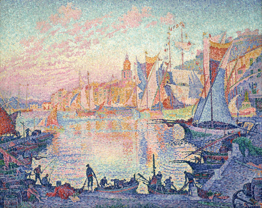 Paul Signac, The Port of Saint-Tropez via Wikimedia Commons/Google Arts & Culture 