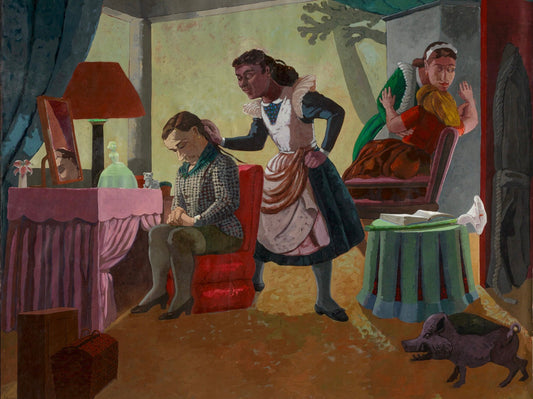 Paula Rego, The Maids, 1987. Courtesy Marlborough Fine Art, © Paula Rego via AWARE Centre Pompidou