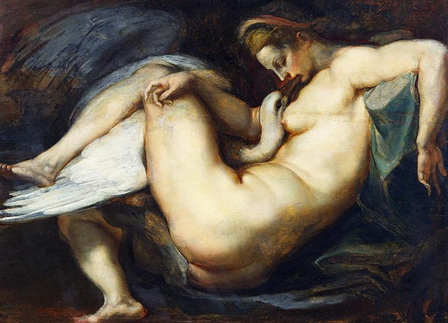 Peter Paul Rubens, Leda and the Swan, c. 1600 via WikiArt/Public Domain