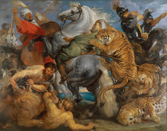 Peter Paul Rubens, The Tiger Hunt, 1615-15 via Obelisk Art History