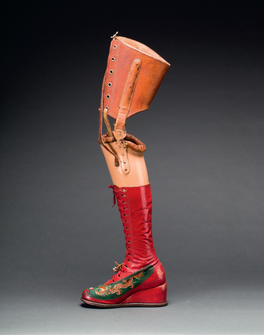 Frida Kahlo's red boot