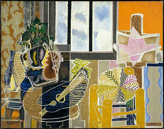 Georges Braque, The Studio (L’Atelier), 1939. Oil and sand on canvas. The Metropolitan Museum of Art, New York. The Mr. and Mrs. Klaus G. Perls Collection, 1997. Accession Number: 1997.149.3. Image © The Metropolitan Museum of Art. Available under Open Ac