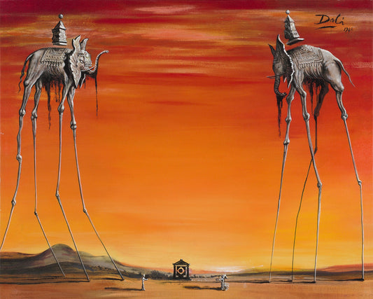 Salvador Dalí, The Elephants, 1948 via Singulart