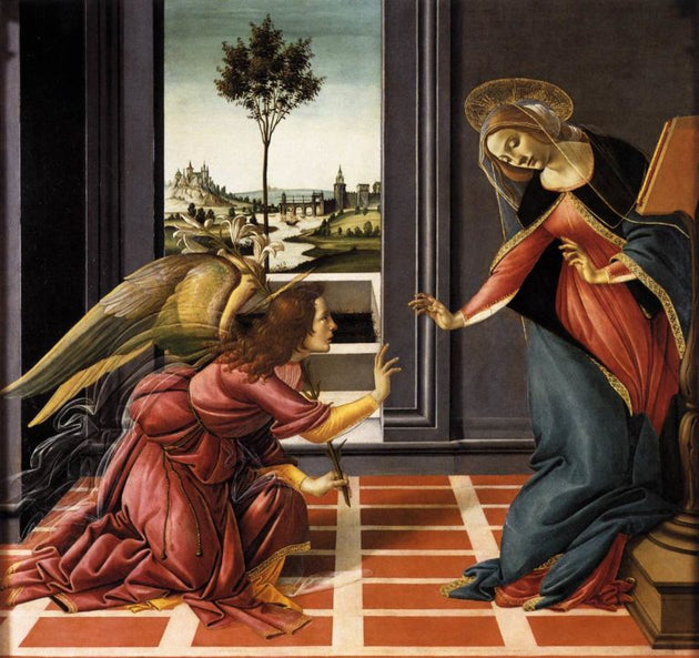 Sandro Botticelli, Annunciazione di Cestello (Cestello Annunciation), c. 1489, Public Domain, Web Gallery of Art.