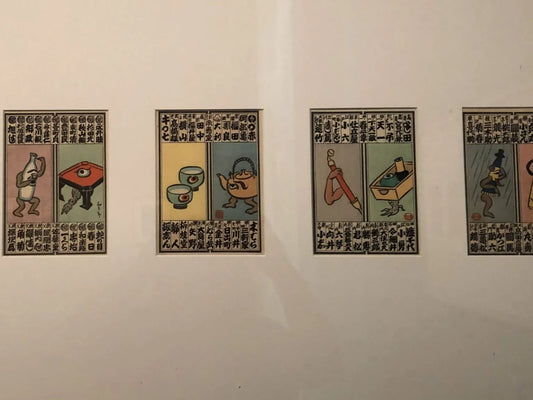 Set of Votive Slips Illustrated with Spooky Objects