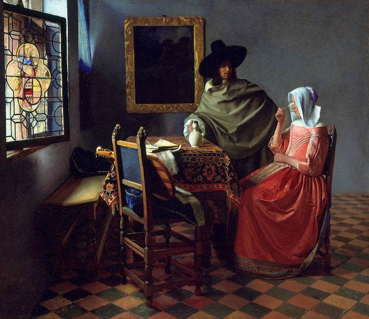 Johannes Vermeer, The Wine Glass, 1658–60 via Wikipedia/Public Domain