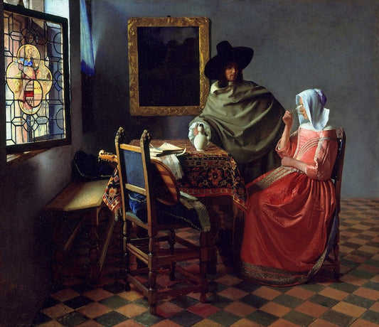 Johannes Vermeer, The Wine Glass, 1658–60 via Wikipedia/Public Domain