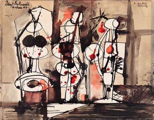 Robert Motherwell, Three Figures Shot, 1944; Creator: Robert Gerhardt and Denis Y. Suspitsyn © Whitney Museum of American Art