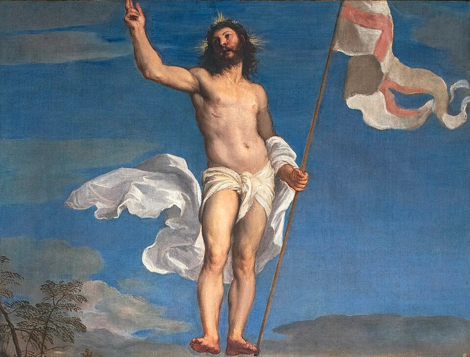 Titian, Resurrection of Christ (detail), 1542-44 via Wikipedia/Public Domain