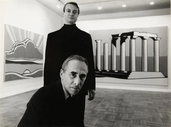 Ugo Mulas, New York, Leo Castelli and Roy Lichtenstein, 1960s via MutualArt.