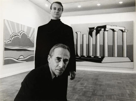 Ugo Mulas, New York, Leo Castelli and Roy Lichtenstein, 1960s via MutualArt.