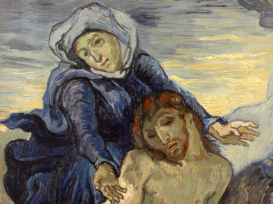Vincent van Gogh, Pietà (after Delacroix), 1889, via Vatican Museums