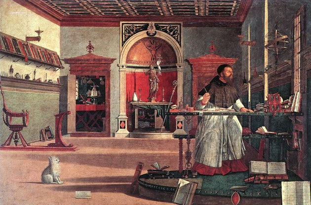 Vittore Carpaccio, Vision of St. Augustine, c. 1502 via Wikipedia/Public Domain